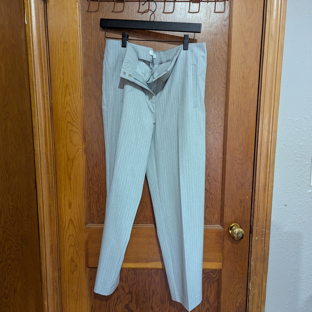 Women's Rachel Zoe Gray Pin- Stripe Pants